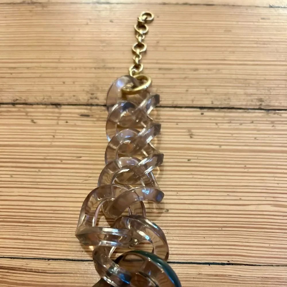 J.CREW Ombre Lucite Chunky Link Necklace. - Picture 10 of 15